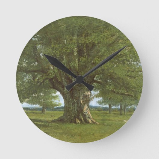 Vercingetorixと呼ばれるFlageyのカシ ラウンド壁時計 (正面)