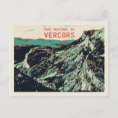 Vercors地域公園，アルプス山脈フランス ポストカード (正面)