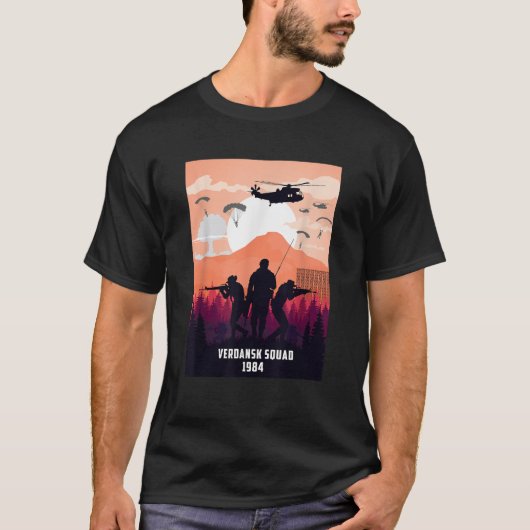 Verdansk 1984 CoD Gaming Gulag Warzone Verに戻る Tシャツ (正面)