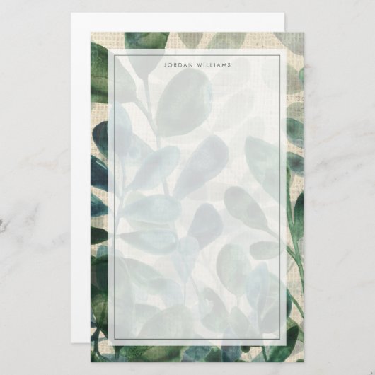 Verdant Expration -熱帯葉 便箋 (正面/裏面)