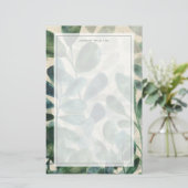 Verdant Expration -熱帯葉 便箋 (スタンド正面)