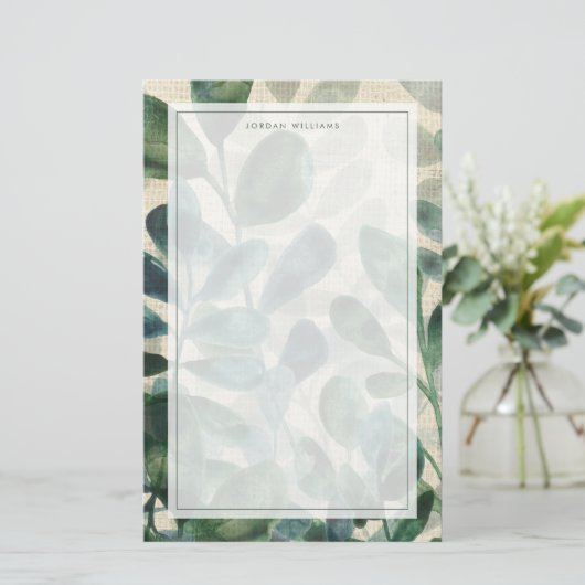 Verdant Expration -熱帯葉 便箋 (スタンド正面)