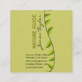 Verdeの緑の草木は緑の葉の植物の植物を撃ちます スクエア名刺 (正面)