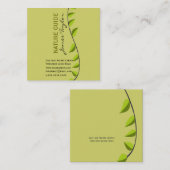 Verdeの緑の草木は緑の葉の植物の植物を撃ちます スクエア名刺 (正面/裏面)