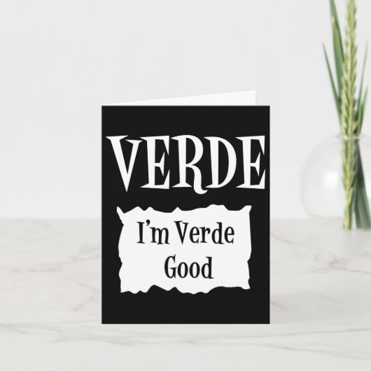 Verde – ホットパケットハロウィーンタコ衣装1 カード (正面)