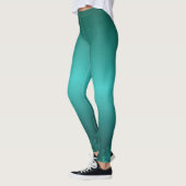 Verde Bosque Degradado - Diseño Zen con Detalles レギンス (左)