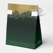 verde de bosque con rosas elegant para cumple フェイバーボックス (裏面サイド)