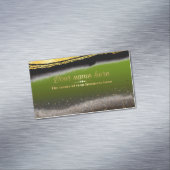  verde pistacho con purpurina マグネット名刺 (インサイチュ)