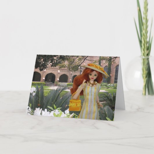 Verdiのキリスト教会、ヒューストン、テキサス州の春 カード (正面)