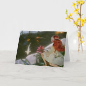 Verdiのコイの池、Embassy Suites、サンフランシスコ カード (黄色い花)