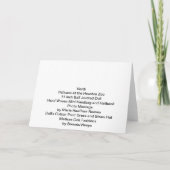 Verdiのヒューストン動物園のペリカン カード (裏面)