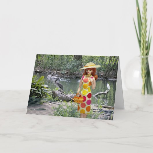 Verdiのヒューストン動物園のペリカン カード (正面)