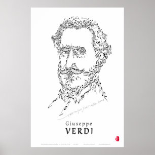 Verdiは音楽に直面します ポスター