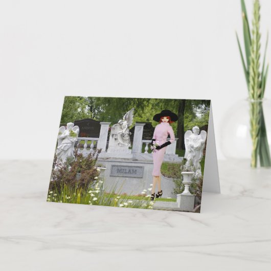 Verdi -ピンクの装い、Glenwoodの墓地の天使 カード (正面)