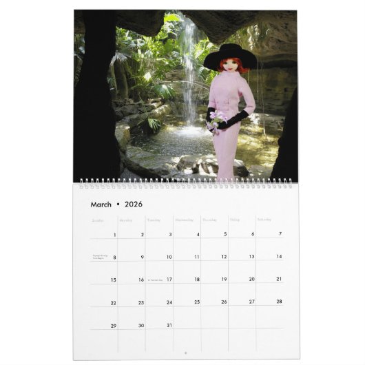 Verdi Outside- 2026 Calendar カレンダー (3月 2026)