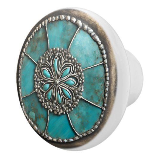 Verdigris Patina Metal セラミックノブ (右)