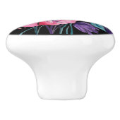 Verdigris & Pink Florals with Metallic Gold セラミックノブ (側面)