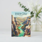Verdon Gorge France ポストカード (スタンド正面)