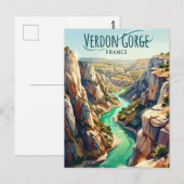 Verdon Gorge France ポストカード (正面/裏面)