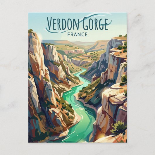 Verdon Gorge France ポストカード (正面)