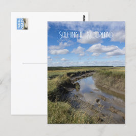 Verdronken Land van Saeftinghe、オランダ ポストカード