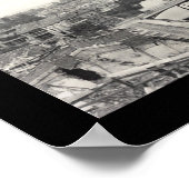 Verdun France WWIダメージ写真1919 ポスター (角)