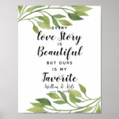 verdure botanical Chaque histoire d'amour est..mar ポスター (正面)