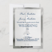 Vergeltunswaffe V2ロケットB&Wヴィンテージスタイル。 招待状 (正面)