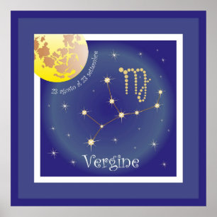 Vergine 23 agosto al 23 settembreポスター ポスター