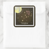 Vergine 23 agosto al 23 settembre Aufkleber スクエアシール (バッグ)