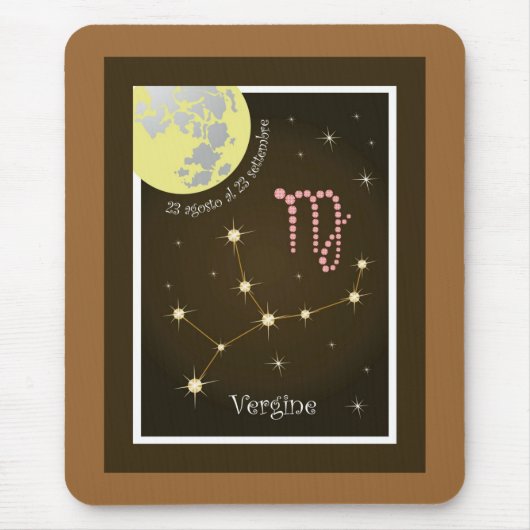 Vergine 23 agosto al 23 settembre Mauspad マウスパッド (正面)