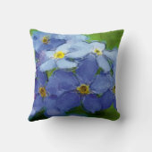 Vergissmeinnicht blau - Aquarell-Design |  クッション (裏面)