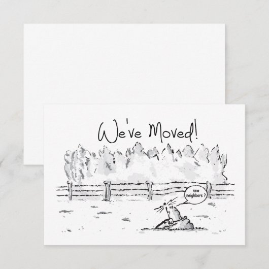 Verhuisbericht, we gaan verhuizen, nieuwe woning. (正面/裏面)