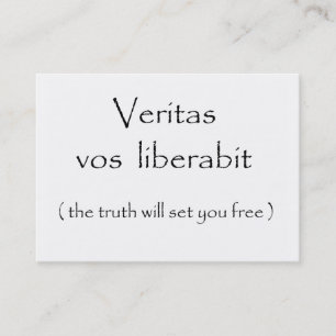 Veritasのvos liberabitビジネスカード 名刺