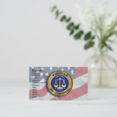 VERITAS et Justitia on US FLag 名刺 (スタンド正面)