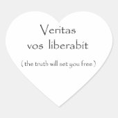VERITAS vos liberabit ハートシール (正面)