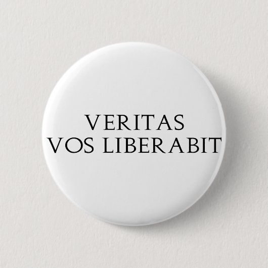 Veritas Vos Liberabit 缶バッジ (正面)