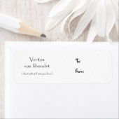 Veritas vos liberabit-christmasラベル ラベル (インサイチュ)