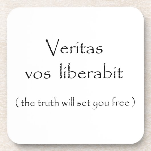 VERITAS vos liberabit-corkコースター コースター (正面)