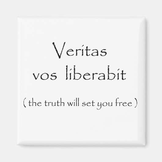 Veritas vos liberabit-magnet マグネット (正面)