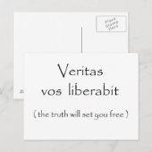 Veritas vos liberabit-postcard ポストカード (正面/裏面)