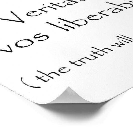 Veritas vos liberabit-poster ポスター (角)