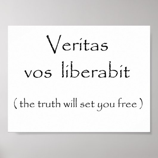 Veritas vos liberabit-poster ポスター (正面)