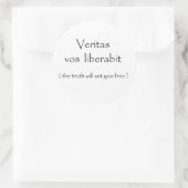 VERITAS vos liberabit-sticker ラウンドシール (バッグ)