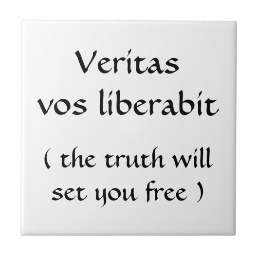 Veritas vos liberabit-tile タイル (正面)