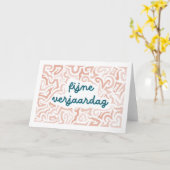 Verjaardagskaart fijne verjaardag カード (黄色い花)