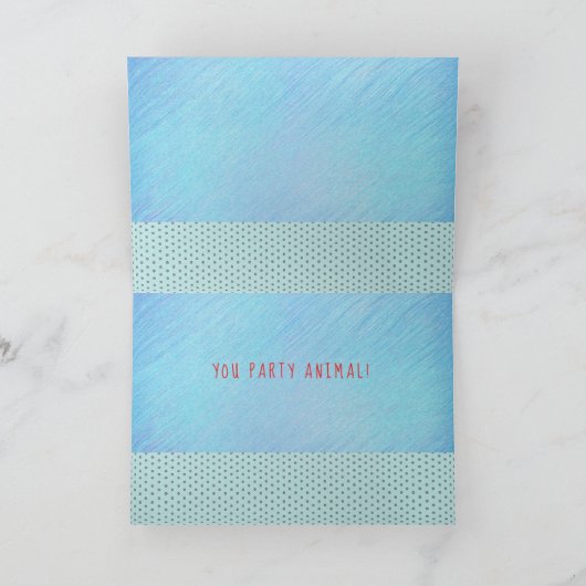 verjaardagskaart varken カード (内部)