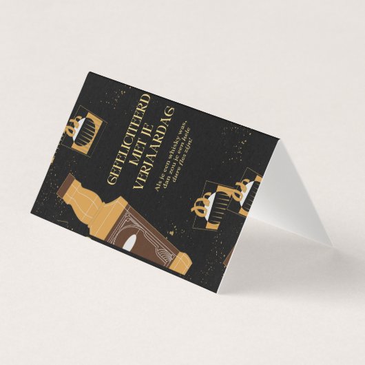 Verjaardagskaartje FeestelijkGoud 名刺 (正面)