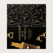 Verjaardagskaartje FeestelijkGoud 名刺 (外部フラット)