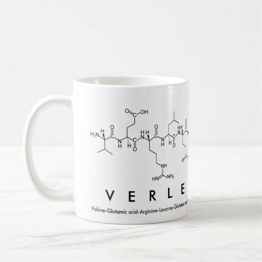 Verleペプチド名mug コーヒーマグカップ (左)